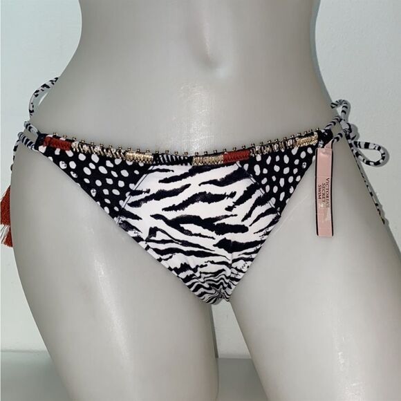 🔥🏖VICTORIA SECRET  swimsuit  top 38C push-up  bottom- medium New #7 - Picture 10 of 12